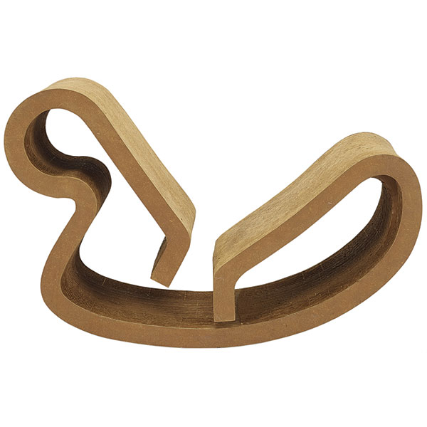 Furniture, Chair, Lounge, Frank Gehry, Rocking, Walnut, Easy Edges, Inc., 1972, 25 In.