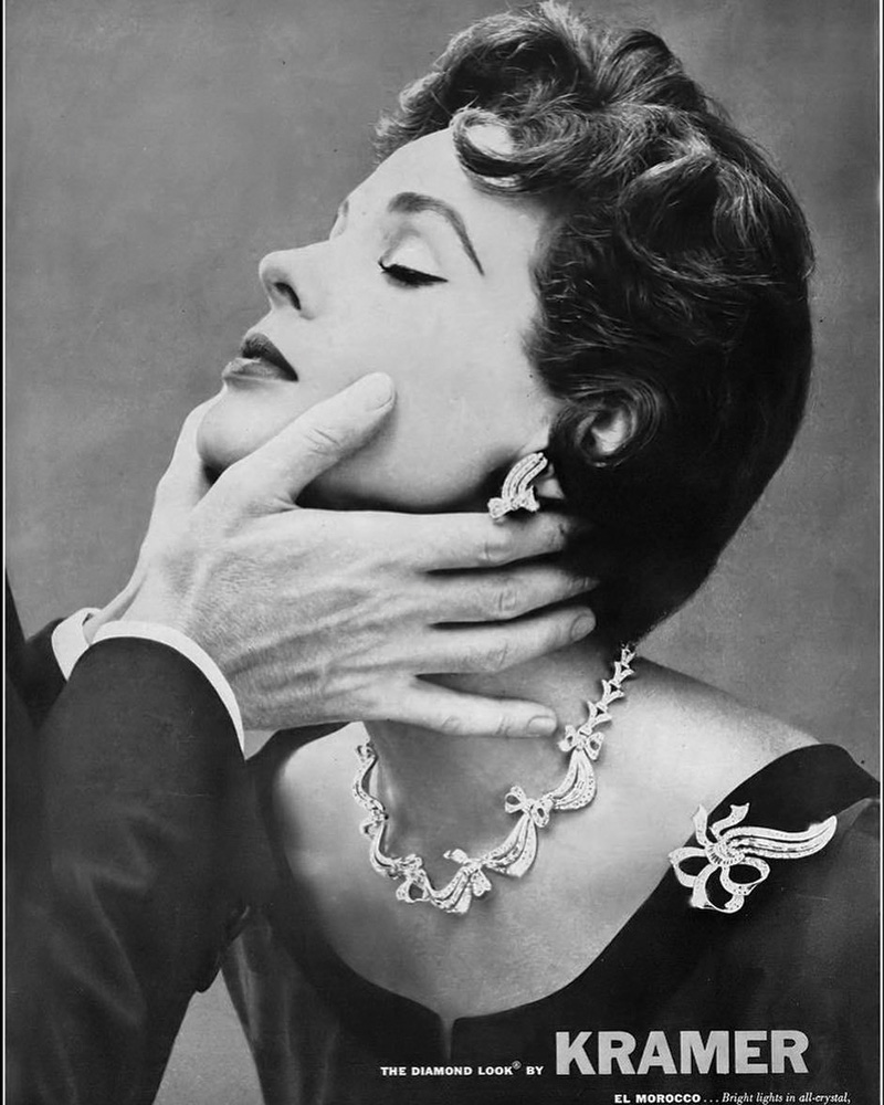 The Diamond Look by Kramer vintage advertisement.