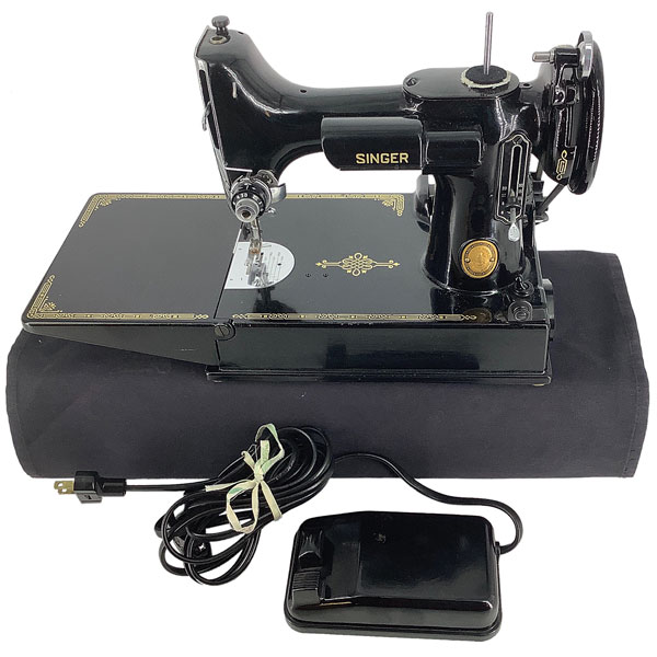 Sewing, Machine, Singer, No. AL-392829, Featherweight, Black, Foot ...