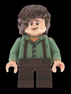 LEGO minifigure prototype of Frodo from The Lord of the Rings movies